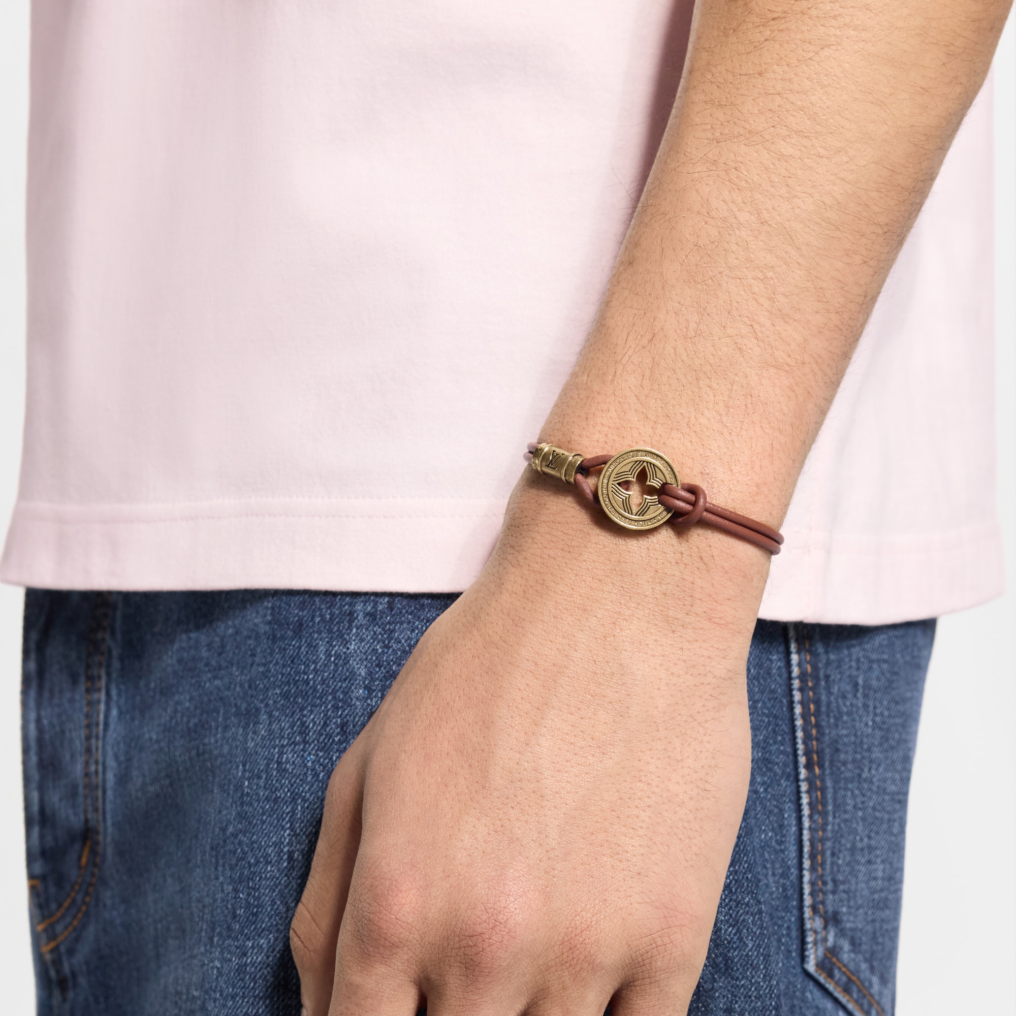 LV Tic Tac Toe Leather Bracelet - Men - Accessories | LOUIS VUITTON ®